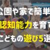 公園や家で簡単！非認知能力を育てるこどもの遊び5選